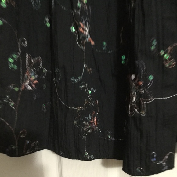 NWOT Black Sequin Maternity Skirt - Picture 3 of 4